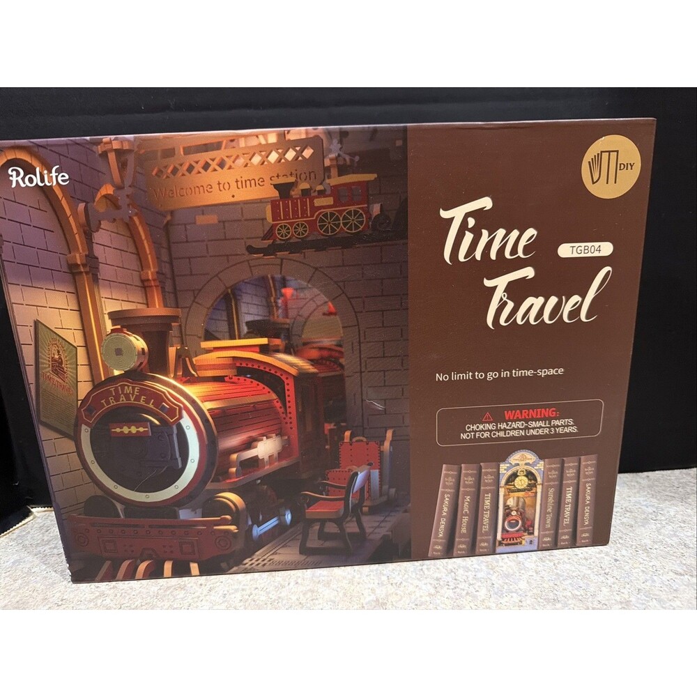 Rolife DIY Time Travel Booknook Kit 3D Creative Bookends TGB04 NEW!